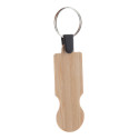 BooCart EU natural  bamboo trolley coin keyring 