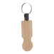 BooCart EU natural  bamboo trolley coin keyring 