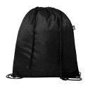 Redraw black  RPET drawstring bag 