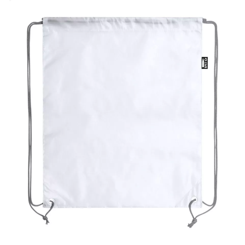Redraw white  RPET drawstring bag 