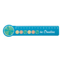 Couler 15 white  15 cm ruler, circle 