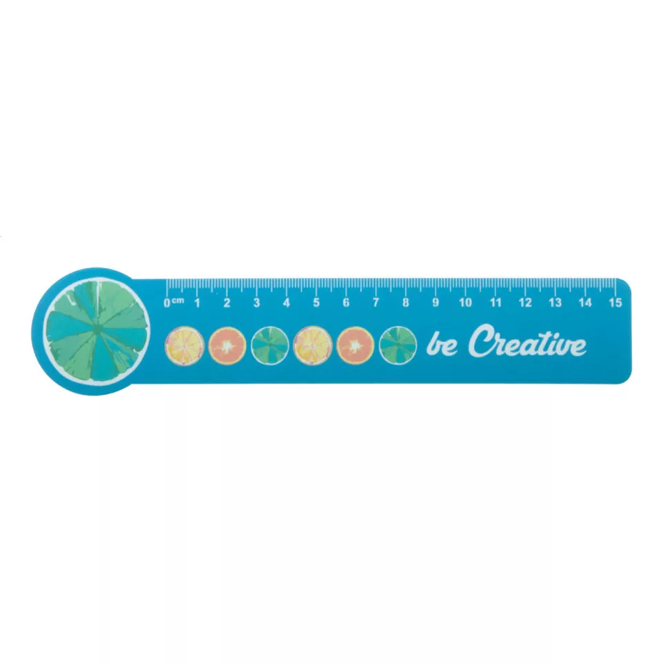 Couler 15 white  15 cm ruler, circle 