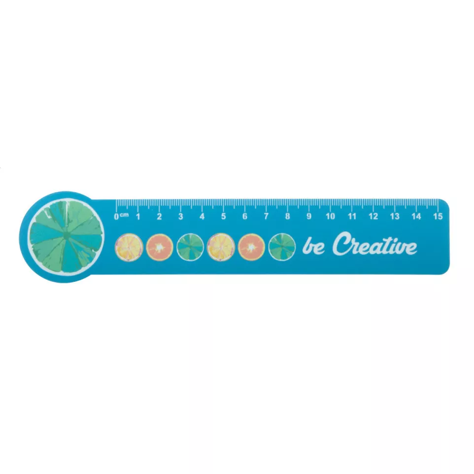 Couler 15 white  15 cm ruler, circle 