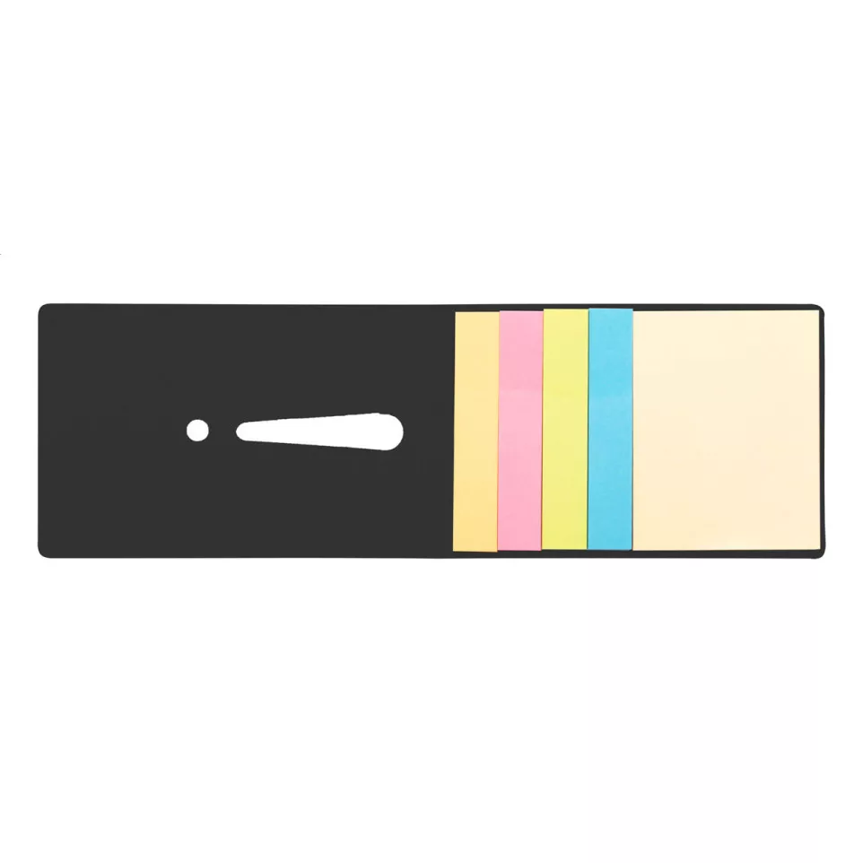 Exclam black  sticky notepad 