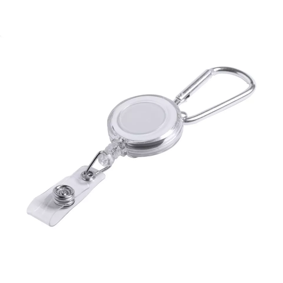 Piste wit zilver pashouder 