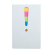 Exclam white  sticky notepad 
