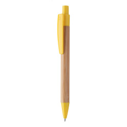 Colothic yellow natural bamboo ballpoint pen 