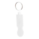 ColoCart wit  winkelwagenmuntje sleutelhanger 