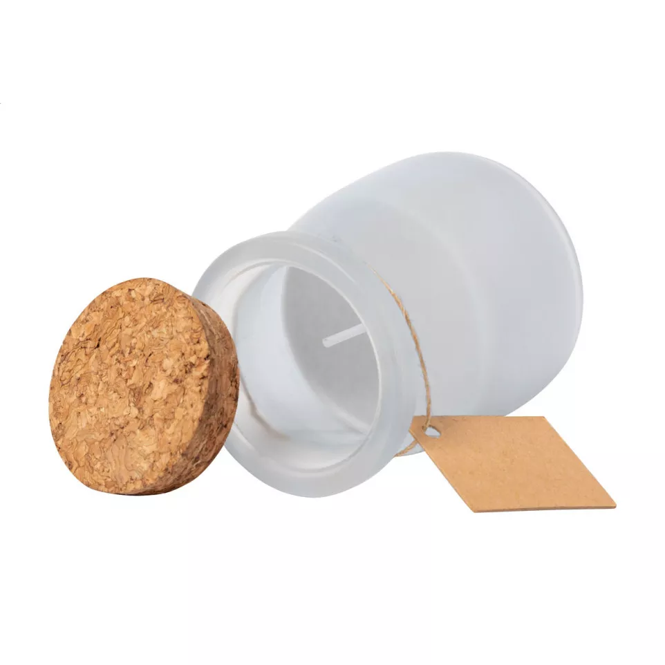 Corscent blanc  bougie, vanille 