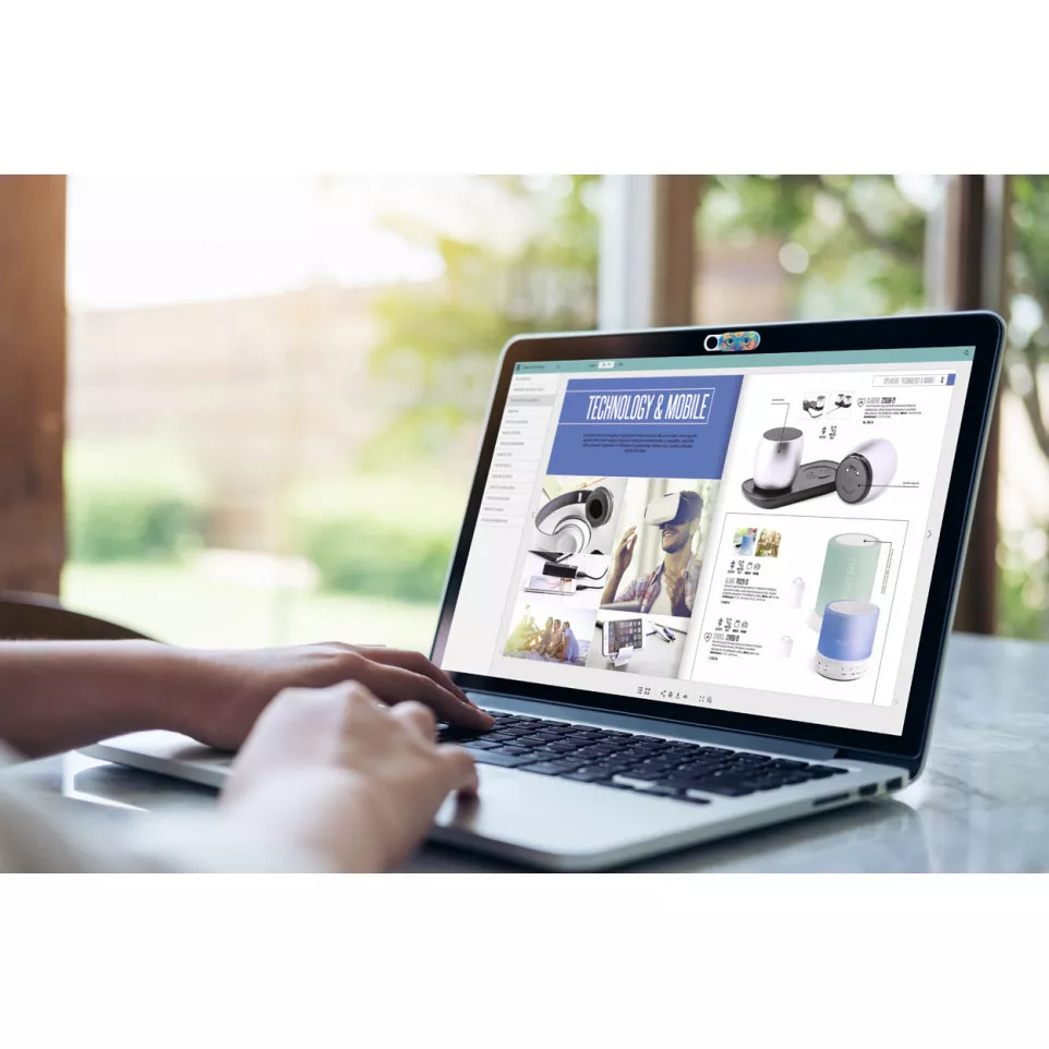 CreaCam wit  custom made webcam blocker 