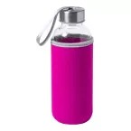 Ganga pink  glass bottle 