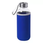 Ganga blauw  glazen fles 