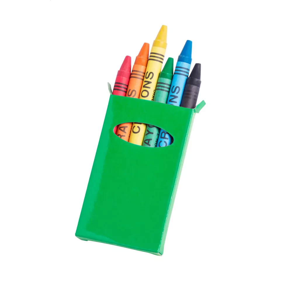 Sorell green  6 pc crayon set 