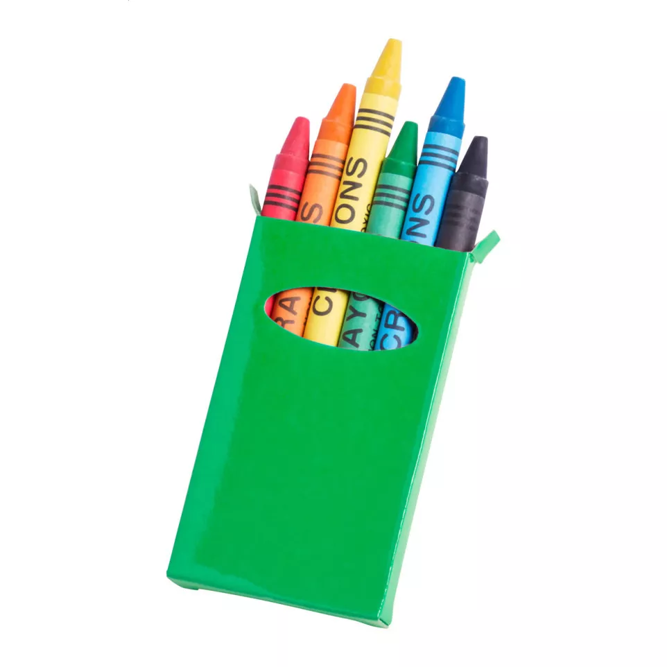 Sorell green  6 pc crayon set 