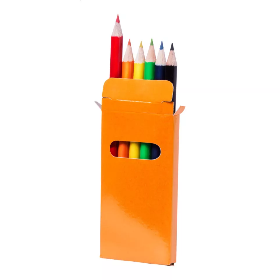 Lionni orange  set de 6 crayons 