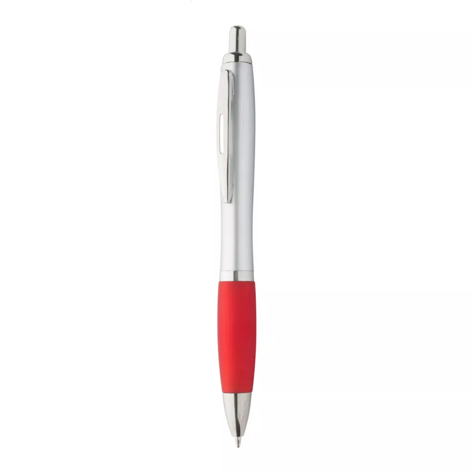 Lumpy Black red silver ballpoint pen 