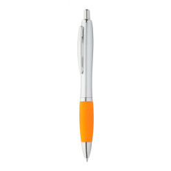 Lumpy Black orange silver ballpoint pen 