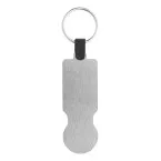 SteelCart silver  trolley coin keyring 