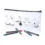 Willems white  colouring pen case 