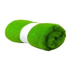 Athletic green  towel 