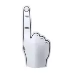 Fanly white  cheering hand 