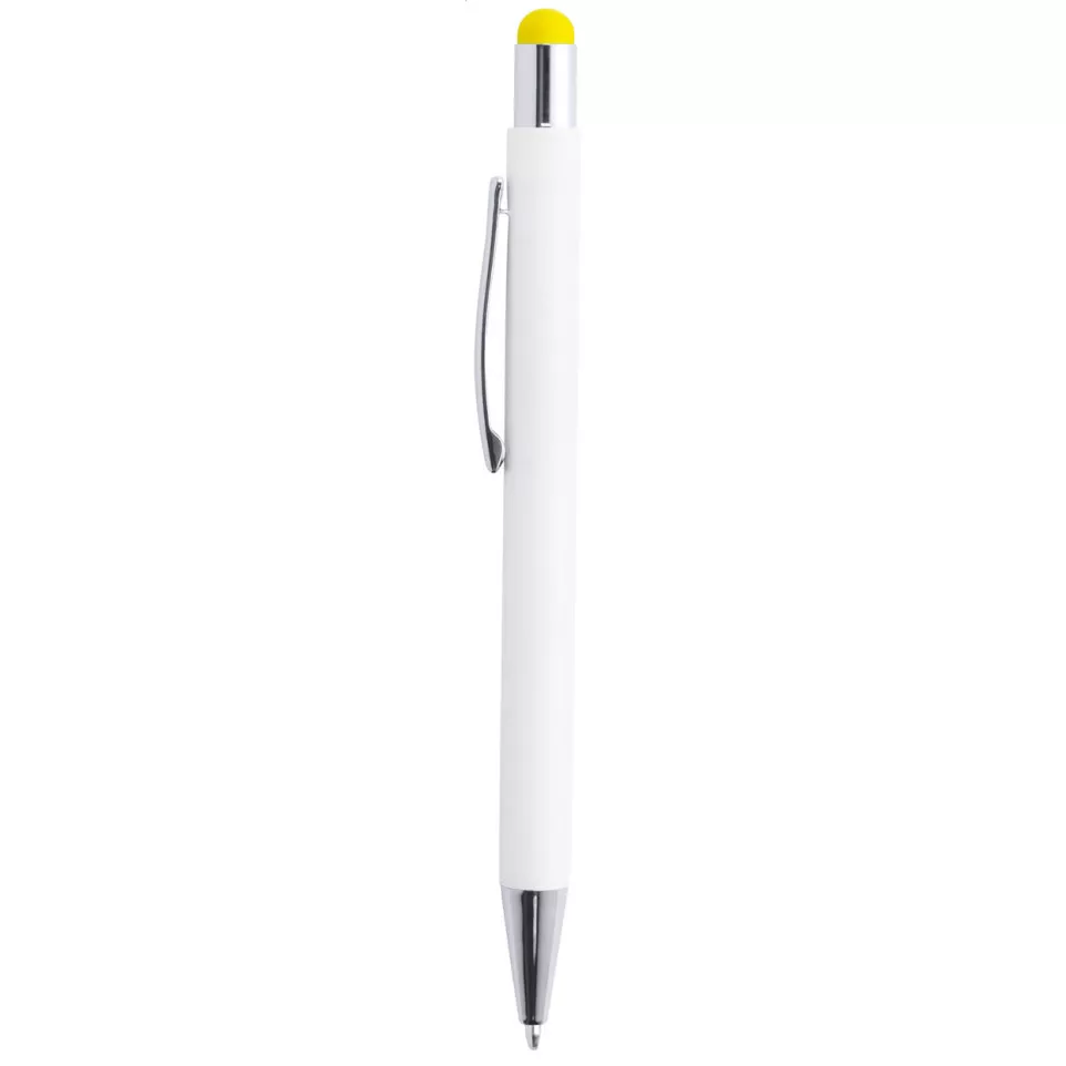 Wirly jaune blanc stylo à bille 
