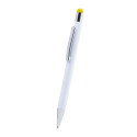 Wirly jaune blanc stylo à bille 