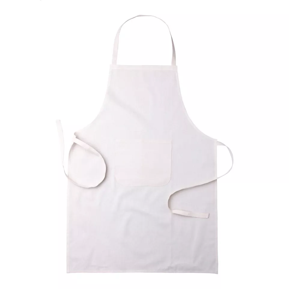 Crudo beige  cotton apron 
