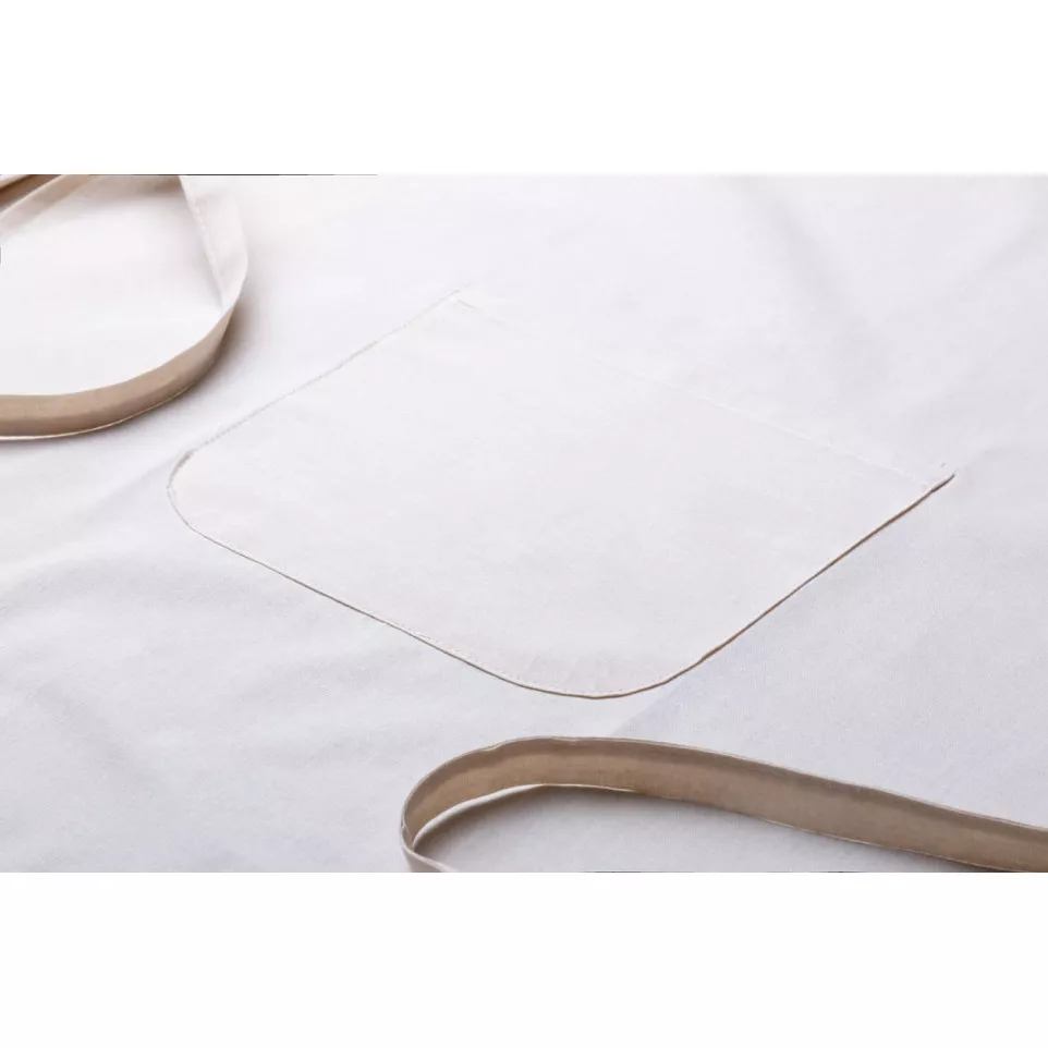 Crudo beige  cotton apron 