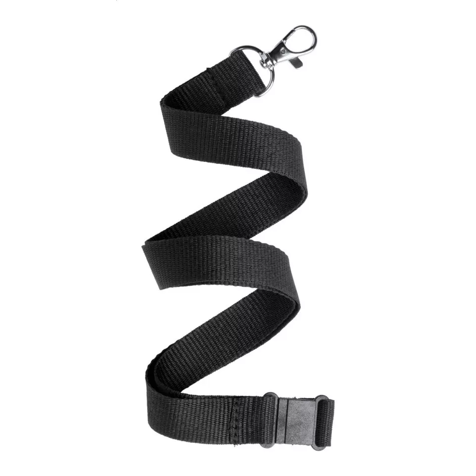 Savent black  lanyard 