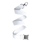 Savent white  lanyard 