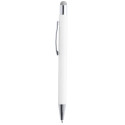 Wirly silver white touch ballpoint pen 
