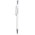 Wirly silver white touch ballpoint pen 