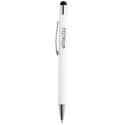 Wirly black white touch ballpoint pen 
