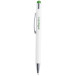 Wirly green white touch ballpoint pen 