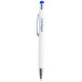 Wirly blue white touch ballpoint pen 