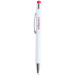Wirly red white touch ballpoint pen 