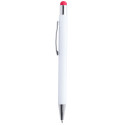 Wirly red white touch ballpoint pen 