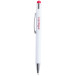 Wirly red white touch ballpoint pen 