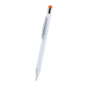 Wirly orange white touch ballpoint pen 