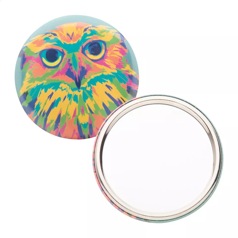 BeautyBadge silver  pocket mirror 