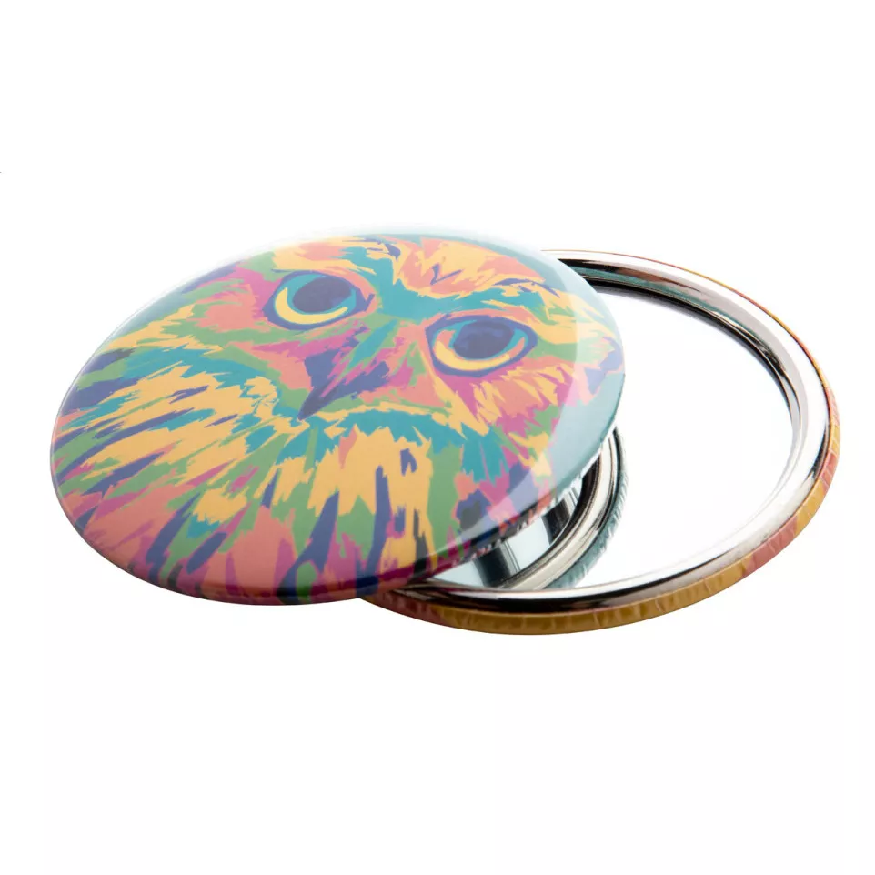 BeautyBadge silver  pocket mirror 