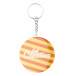 KeyBadge Mini white  pin button keyring 
