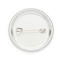 PinBadge Mini wit zilver button met pin 