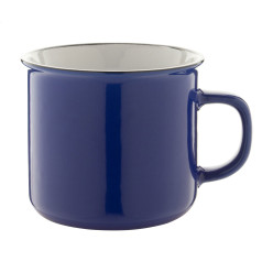 Woodstock blue white vintage mug 