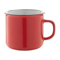 Woodstock red white vintage mug 