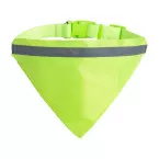 Lurex yellow  reflective dog's collar 