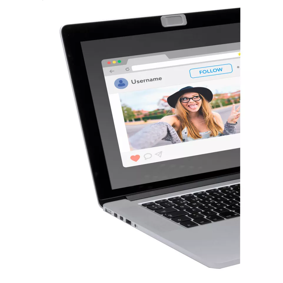 Blinka ash grey  webcam blocker 