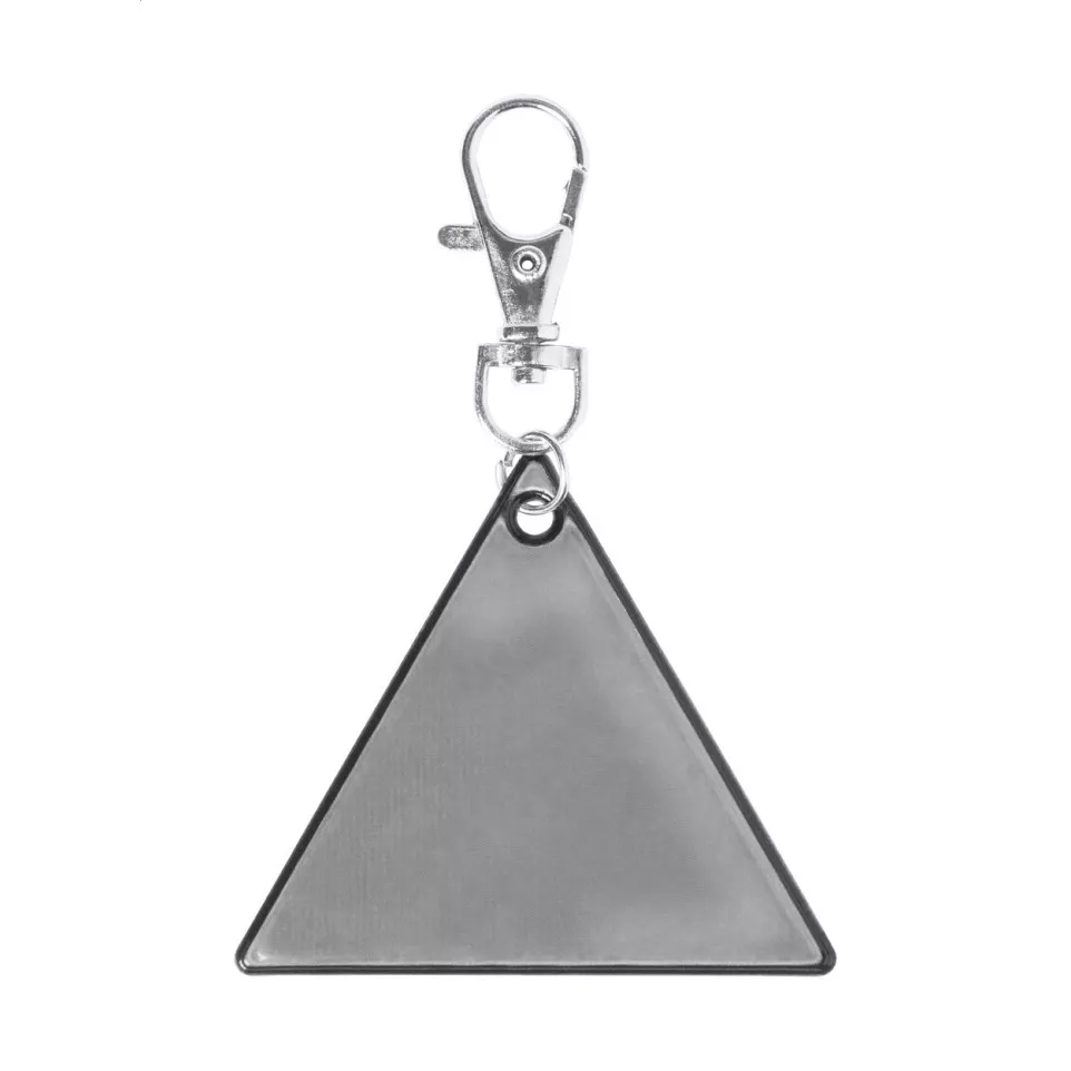 Trikke silver  reflective keyring 