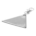 Trikke silver  reflective keyring 